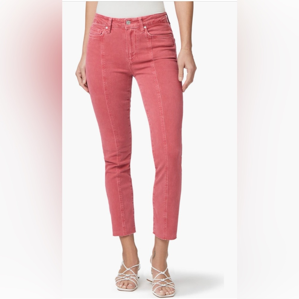 NWT Paige Denim Cindy Jeans Raw Hem Vintage Rose Size 28 New.